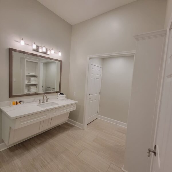 Before photo of bathroom remodel